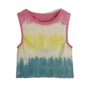 Tie-Dyed Cropped Tank Top Athleisureware